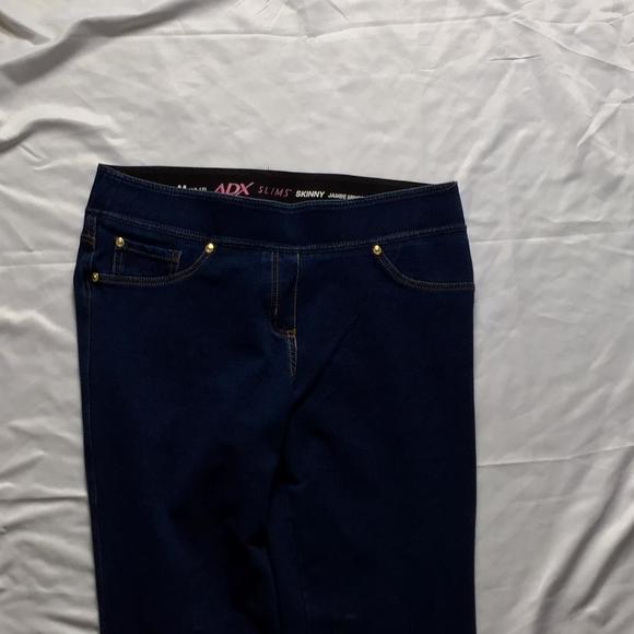 🔴𝗕𝗢𝗚𝗢🔴petite m adx size 10 12 adx slims skinny womens jeans - Picture 16 of 16